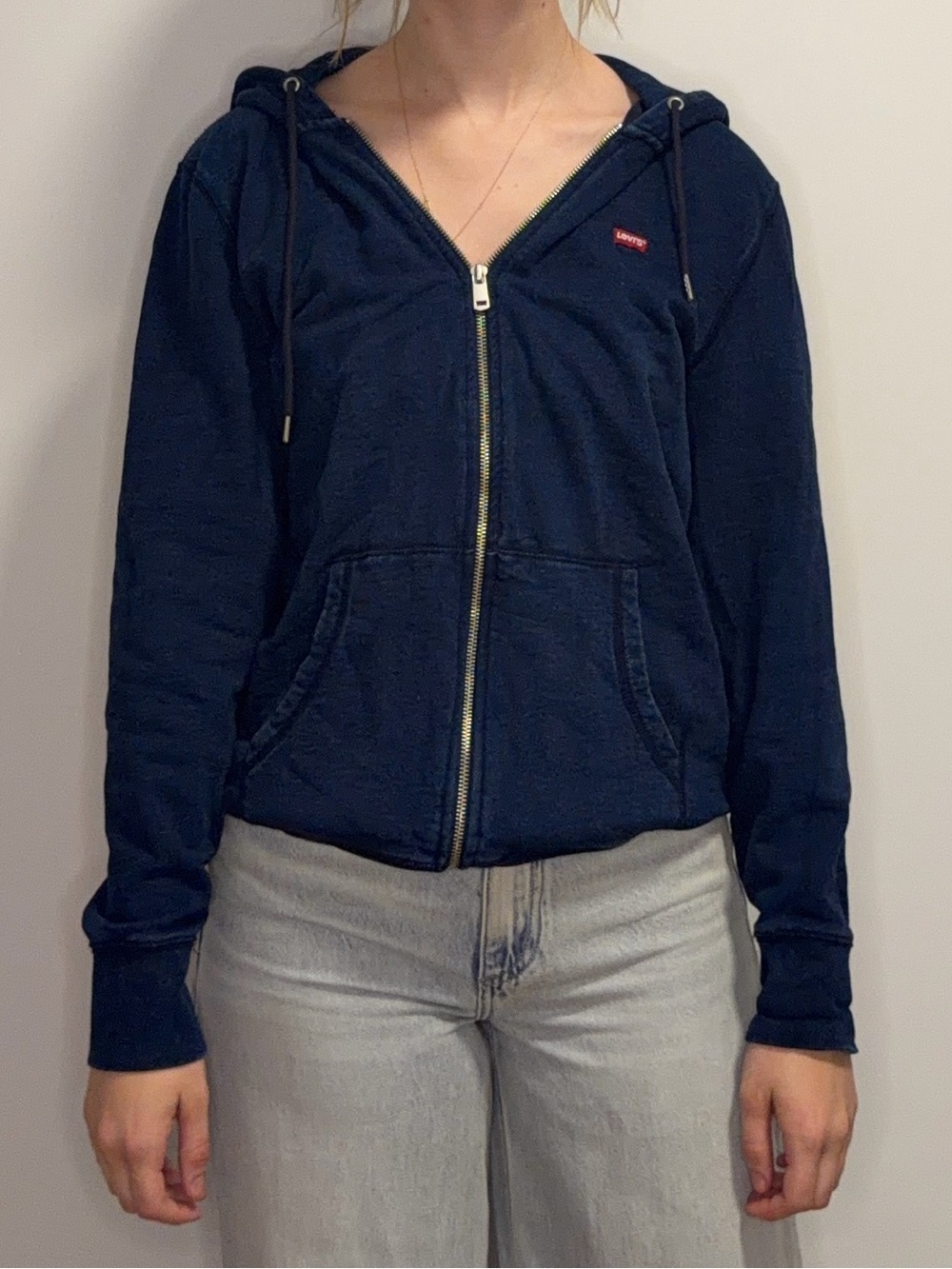 Levi's Navy Zip-Up Hoodie
